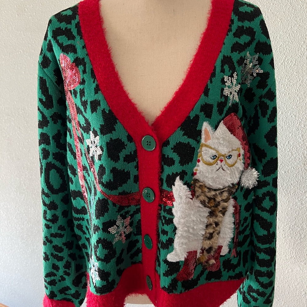 Ugly Christmas sweater worn once since purchase size XL. No longer have tags.